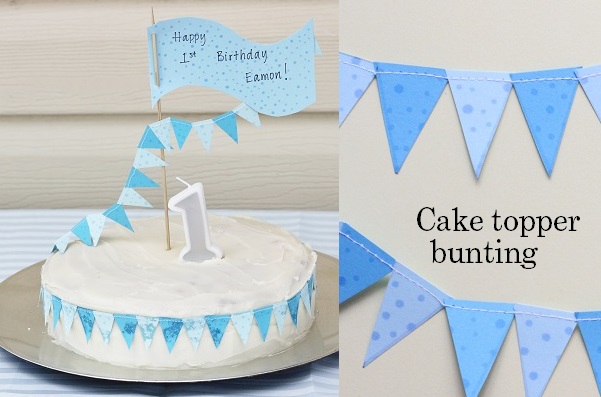 cake topper bunting