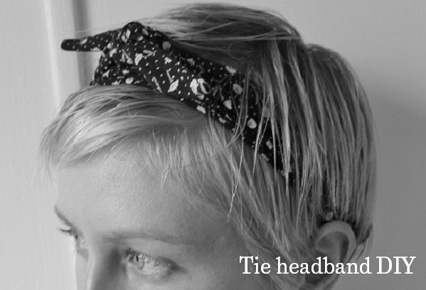 tie headband DIY